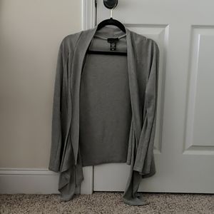 Gray cardigan